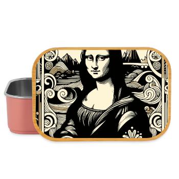 Renaissance Porträt im Ornamentstil - Lunch Box - Hellrosa - Vorne
