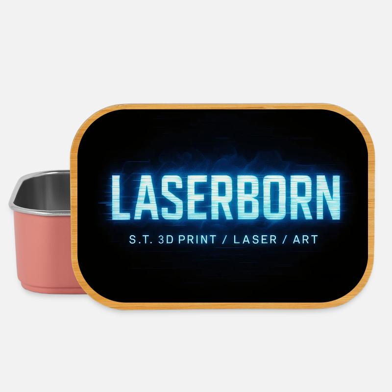 LaserBorn Neon Tech Print - Lunch Box - light pink