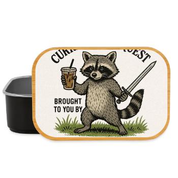 Waschbär-Nebenquest ADHS - Lunch Box - Schwarz - Vorne