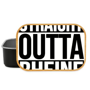 STRAIGHT OUTTA RHEINE - Lunch Box - black - Front