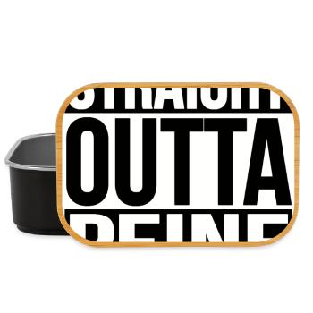STRAIGHT OUTTA PEINE - Lunch Box - black - Front