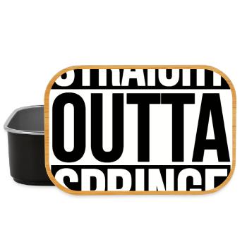 STRAIGHT OUTTA SPRINGE - Lunch Box - black - Front