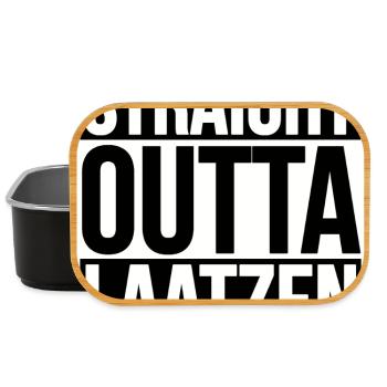 Straight Outta Laatzen - Lunch Box - black - Front