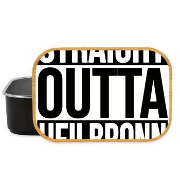 Straight Outta Heilbronn - Lunch Box - Schwarz - Vorne