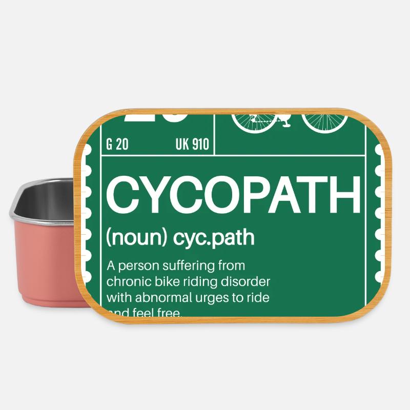 Cyclepath Definition Print Tee - Lunch Box - light pink