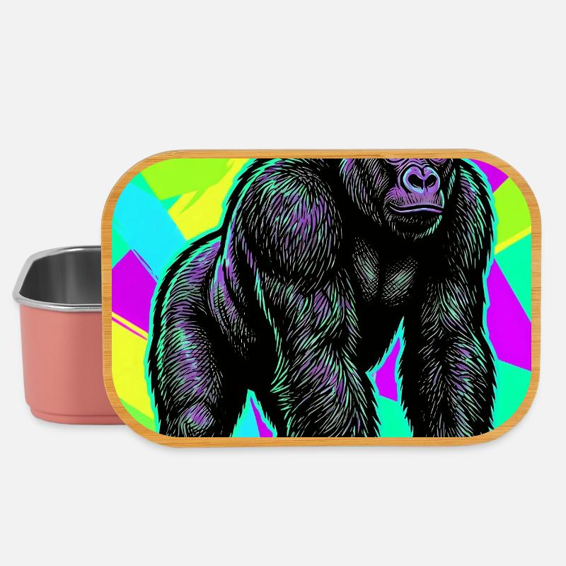 gorilla - Lunch Box - light pink