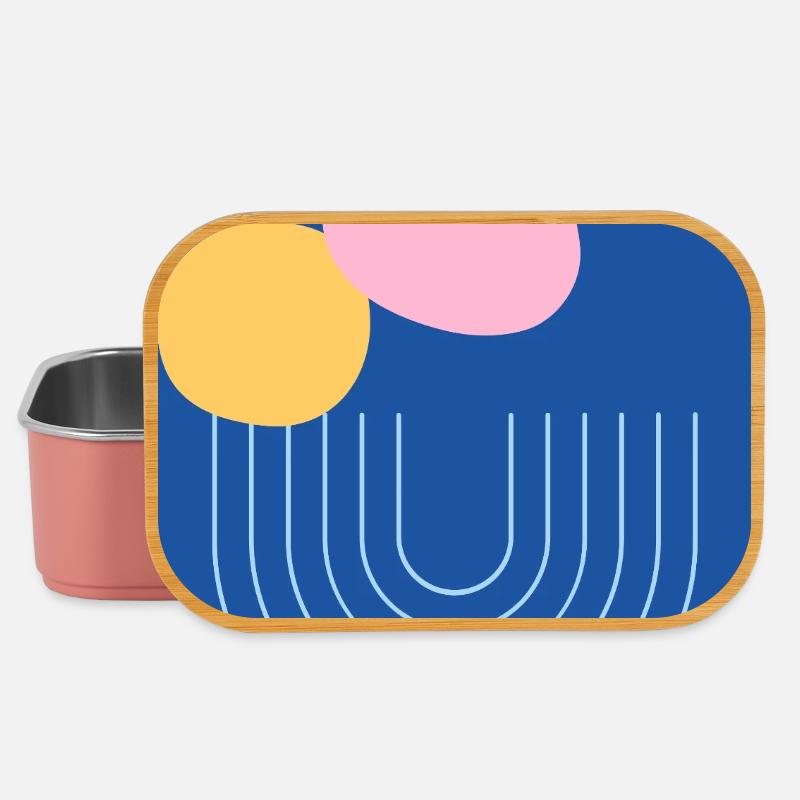 abstrait - Boîte à goûter - rose clair