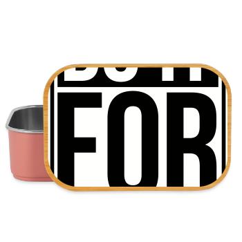 Do It For Yourself Inspirierend Selbstliebe Zitat - Lunch Box - Hellrosa - Vorne