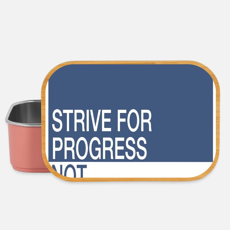 Strive for Progress, Not Perfection - Lunch Box - Hellrosa