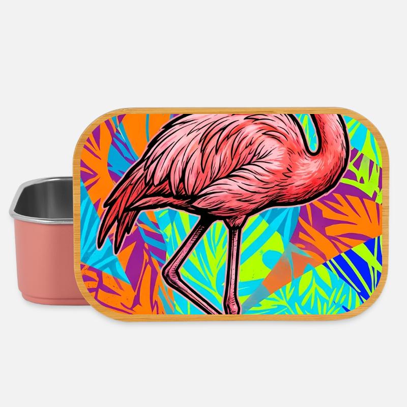 Flamingo - Lunch Box - Hellrosa
