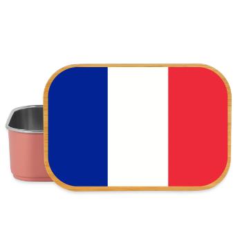 Plakat-Design-Flagge von Frankreich drapeau de la France - Lunch Box - Hellrosa - Vorne