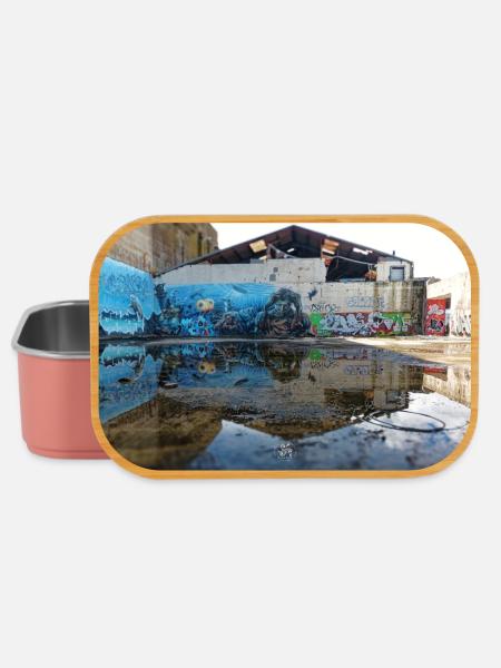 Reflets Urbains – Graffiti Bleu - Boîte à goûter - rose clair