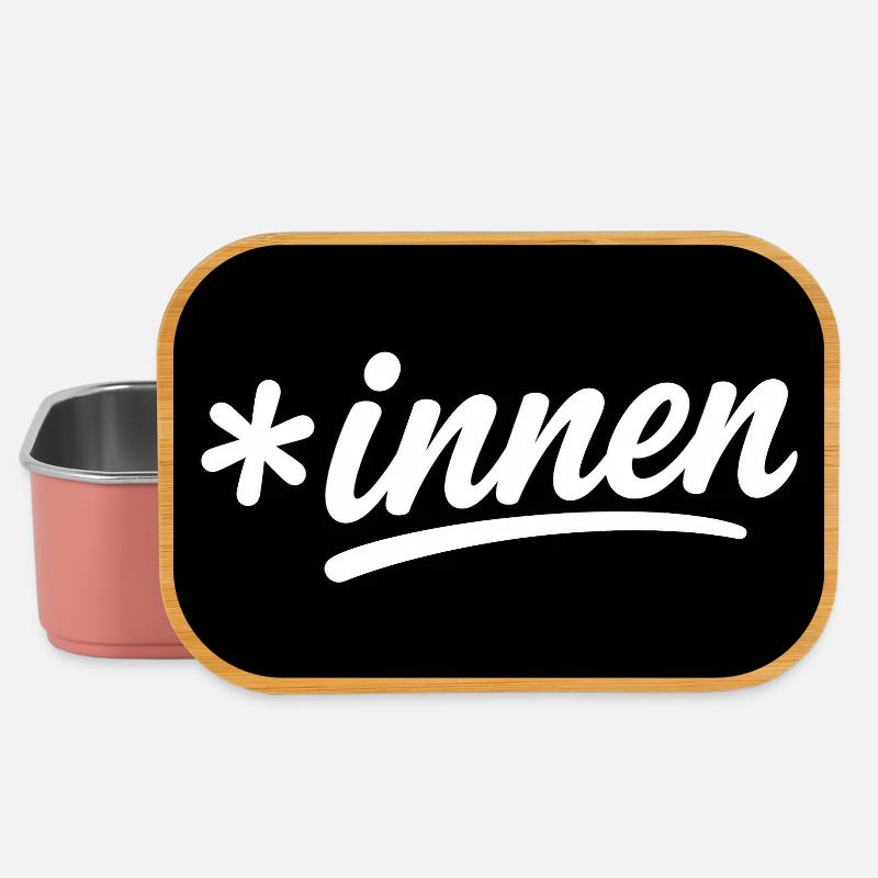 *innen Stil Logo - Lunch Box - Hellrosa