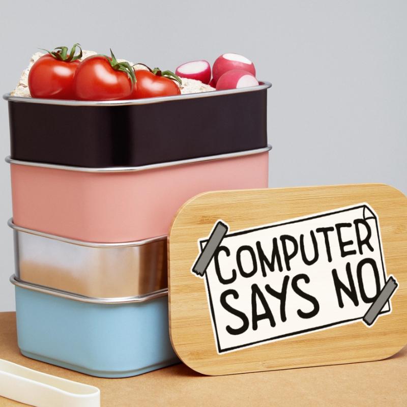 Computer Says No Funny Programmer Nerd Technique Lunch Box