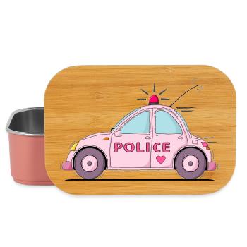 Polizeiauto Police Rosa - Lunch Box - Hellrosa - Vorne