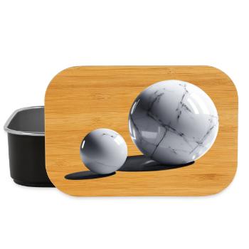 Marble Ball/Sphere - Lunch Box - black - Front