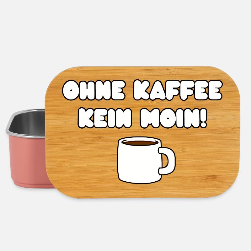 OHNE KAFFEE KEIN MOIN - Lunch Box - Hellrosa