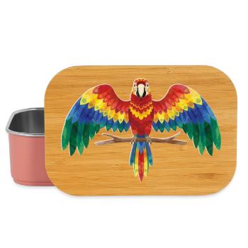 Bunter Papagei - Lunch Box - Hellrosa - Vorne