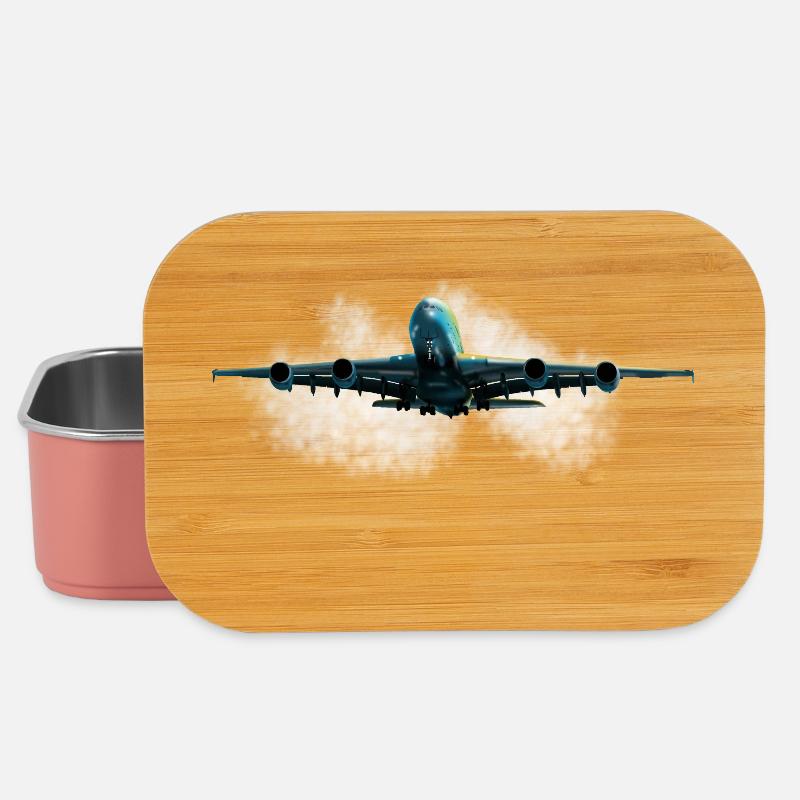 Größte Passagierflugzeug - Lunch Box - Hellrosa