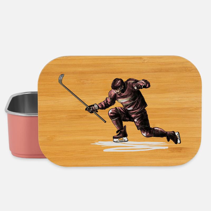 Eishockey - Lunch Box - Hellrosa