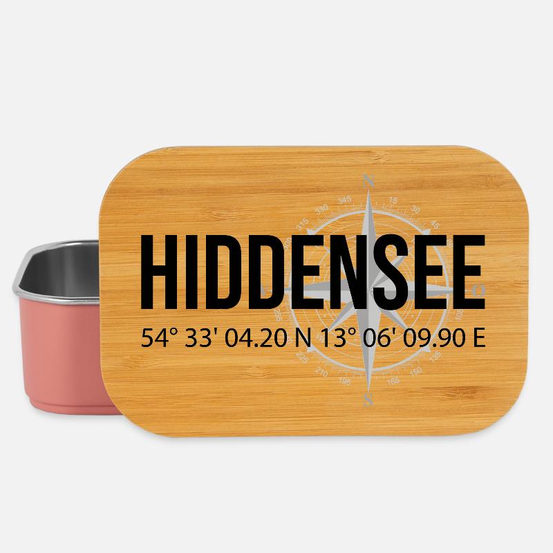 Koordinaten Hiddensee - Lunch Box - Hellrosa