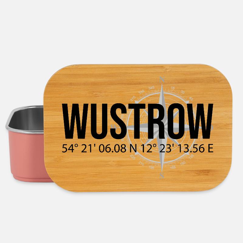 Koordinaten Wustrow - Lunch Box - Hellrosa
