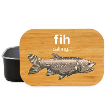 Fih Appel Drôle Hommes Pêche Internet Meme Fi - Boîte à goûter - noir - Devant