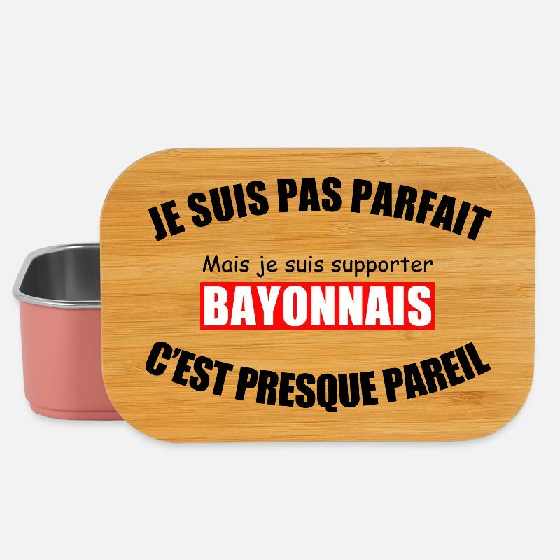 Ich bin nicht perfekt, ich bin ein Bayonne-Fan - Lunch Box - Hellrosa