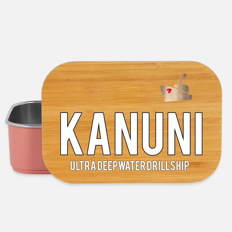 Kanuni Tiefsee Drillschip Logo - Lunch Box - Hellrosa