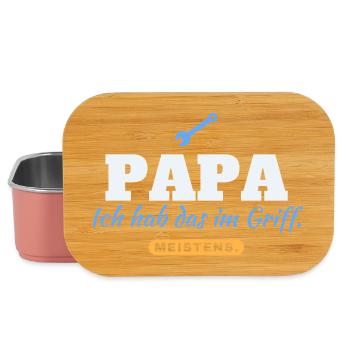 Papa Ich hab das im Griff Meistens Vatertag Papa - Lunch Box - Hellrosa - Vorne