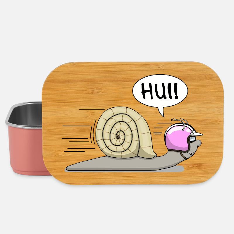 Escargot de course - maintenant aussi en rose - Boîte à goûter - rose clair
