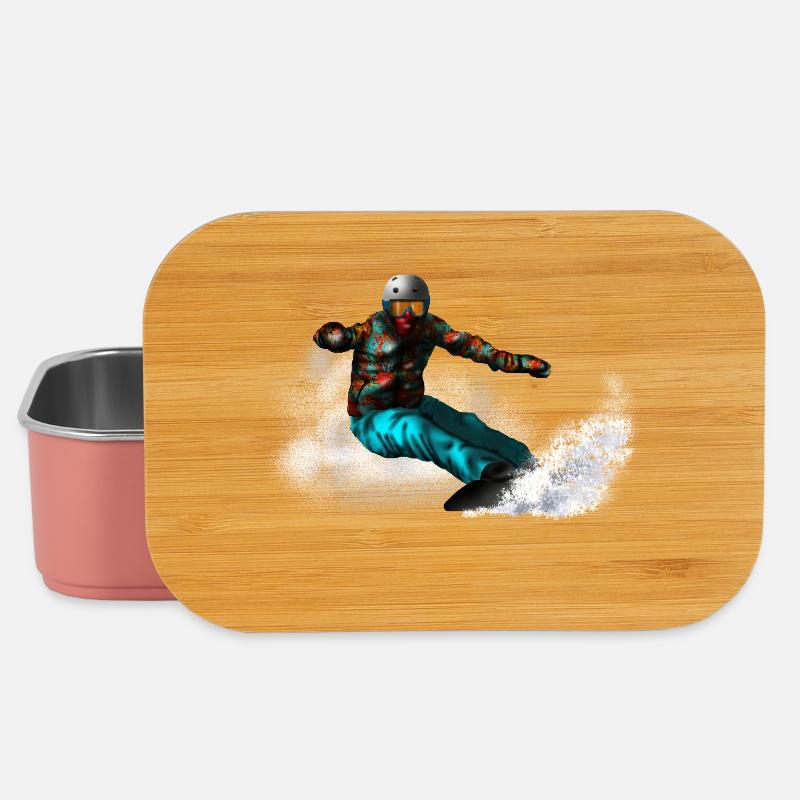 Snowboarding - Lunch Box - Hellrosa