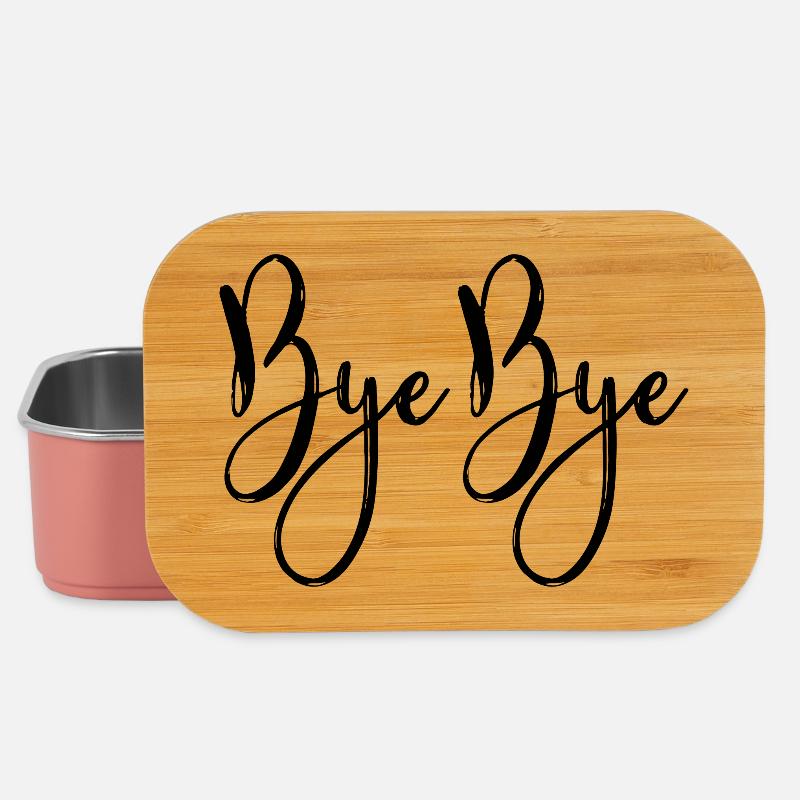 Bye bye - Boîte à goûter - rose clair