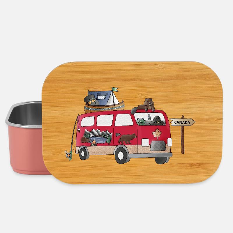 Into_Canada_Wild_Camper - Lunch Box - light pink