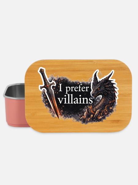 Ich bevorzuge Schurken - Lunch Box - Hellrosa