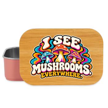 Ich sehe Pilze überall - Lunch Box - Hellrosa - Vorne