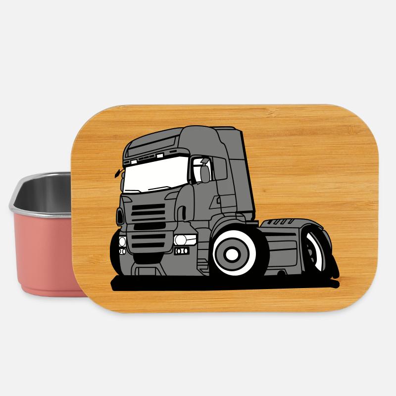 Chauffeur professionnel de véhicule poids lourd - Boîte à goûter - rose clair