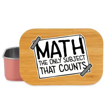 Math The Only Subject That Counts Nerd Mathe Logo - Lunch Box - light pink - Front