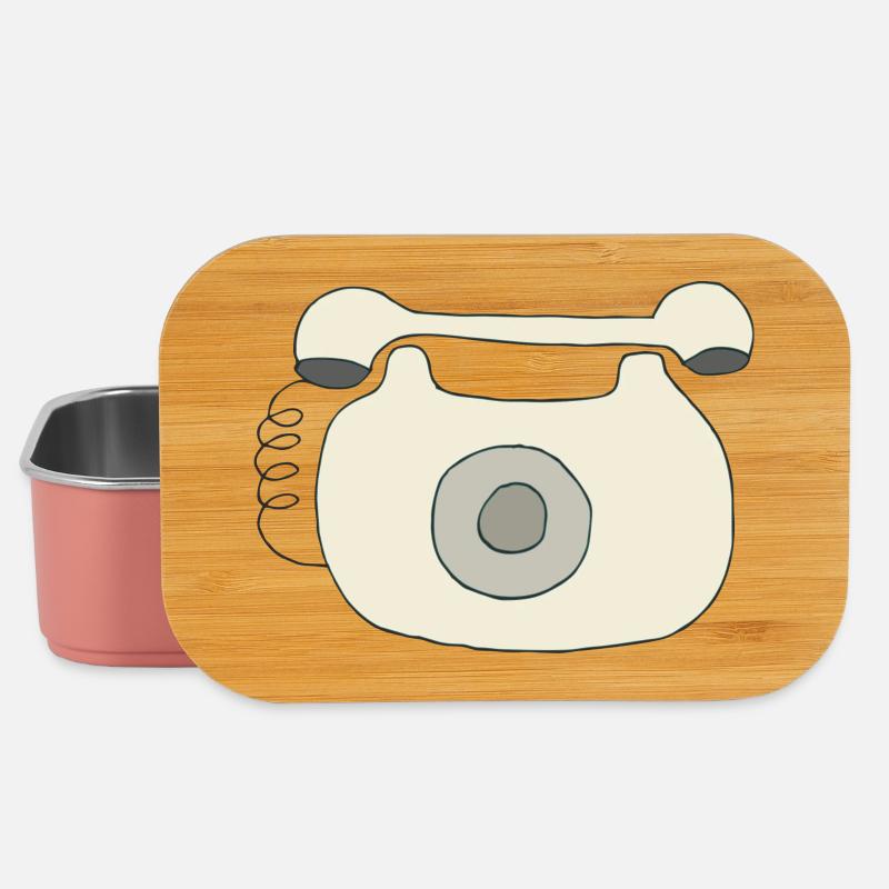 telefon oldschool - Lunch Box - Hellrosa