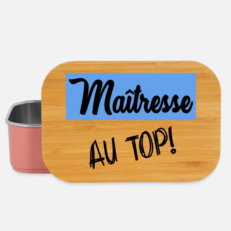MERCI MAÎTRESSE - Boîte à goûter - rose clair