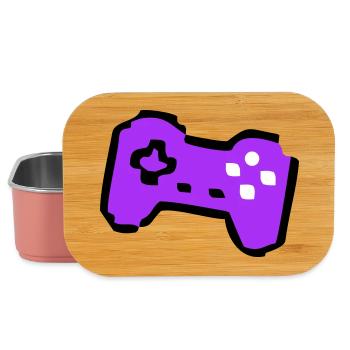  Schräger Retro Controller Gamer - Lunch Box - Hellrosa - Vorne