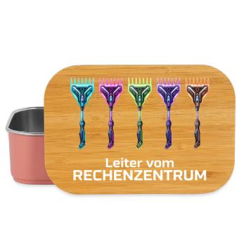 Rechenzentrum Retro Vintage Rechen & Besen Leiter - Lunch Box - Hellrosa - Vorne