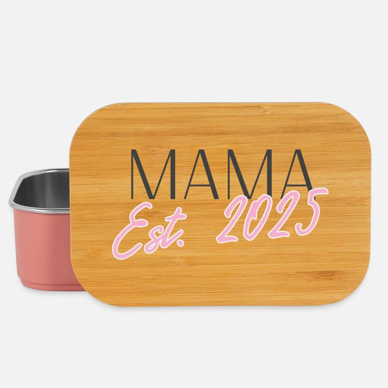 Maman 2025 - Boîte à goûter - rose clair