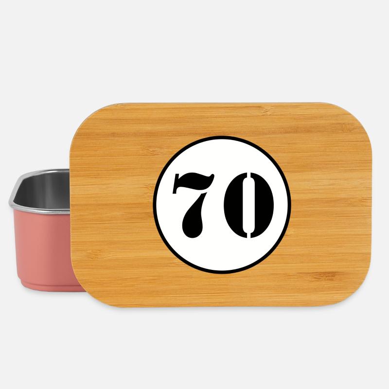 NUMÉRO 70 cadeau d'anniversaire de soixante-dix - Boîte à goûter - rose clair