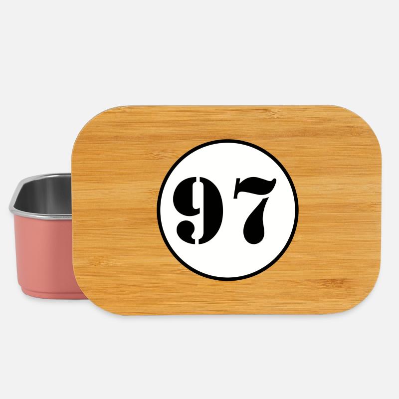 NUMMER 97 Siebenundneunzig Geburtstag Geschenk - Lunch Box - Hellrosa