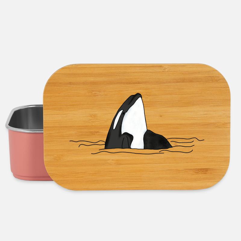 Killer whale - Lunch Box - light pink