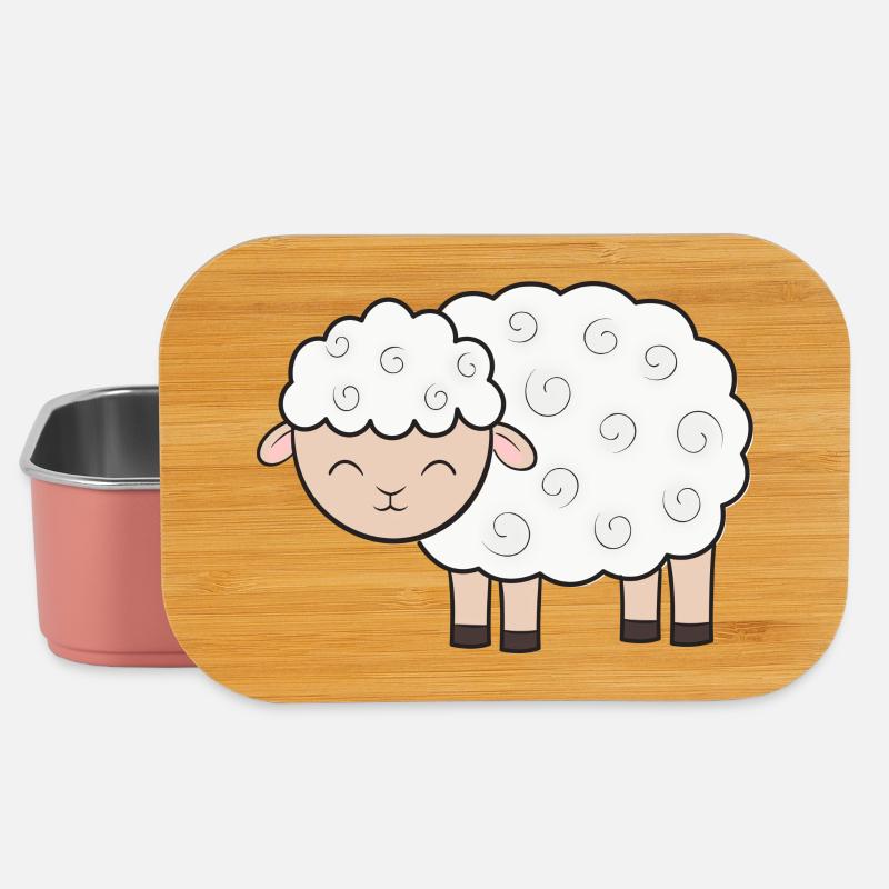 Schaf Schafe - Lunch Box - Hellrosa