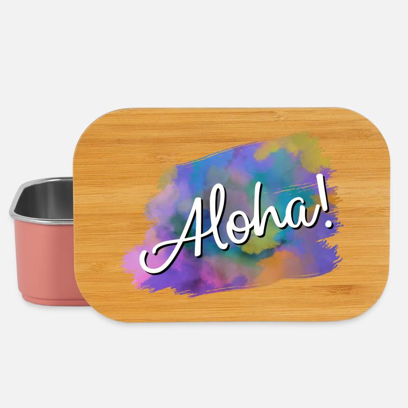Aloha! - Boîte à goûter - rose clair
