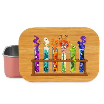 Farbige Labormonster Kolben - Lunch Box - Hellrosa - Vorne