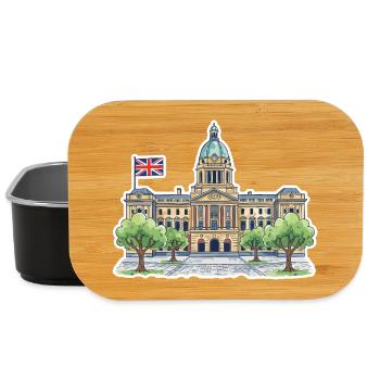 Birmingham Skyline Council House Victoria Sq Art - Lunch Box - black - Front